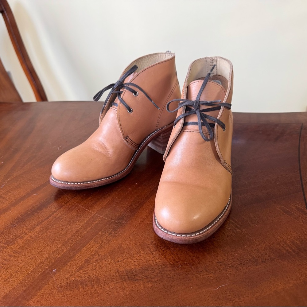 Red Wing Shoes Brown Leather Ankle Boots